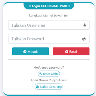Register PGRI Sumatera Barat - Persatuan Guru Republik Indonesia Cabang Kabupaten Sumatera Barat